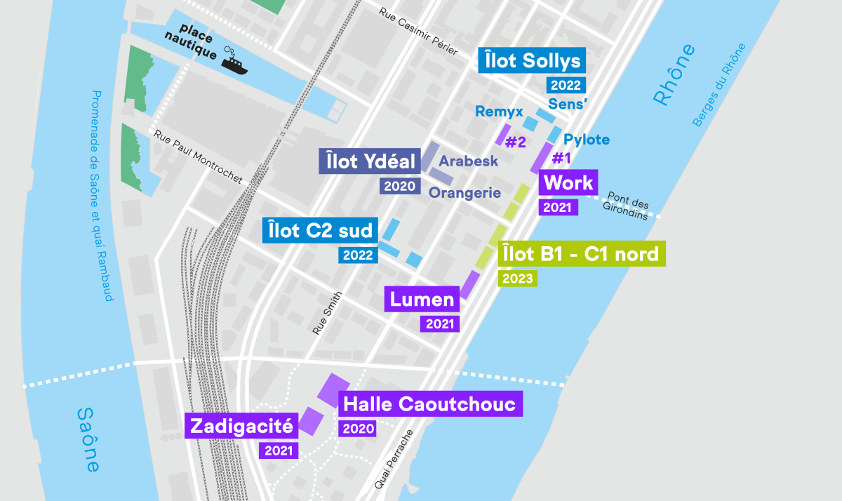 Cartographie - Programmes en cours de commercialisation