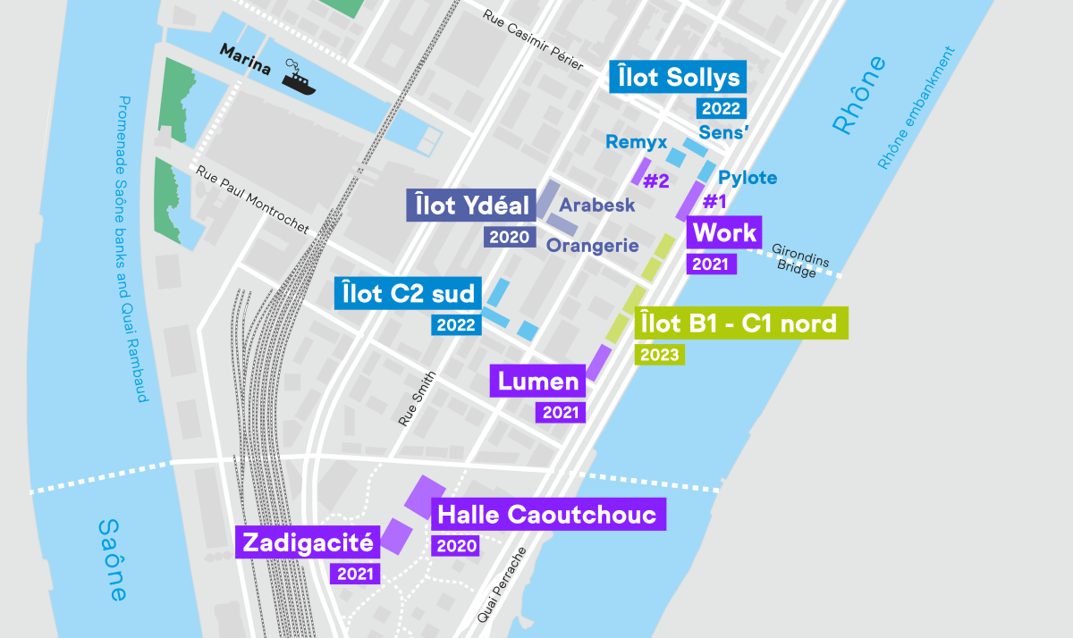 Cartography - Location of development programmes