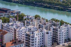 La Cité Perrache vue du ciel