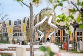 Photo du chantier d'am&eacute;nagement du Caterpilou et de l'all&eacute;e Canop&eacute;e (mars 2024) - Agrandir l'image, fen&ecirc;tre modale